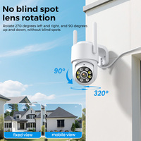 4MP 2K Mini Wifi Camera with 4X Digital Zoom Indoor Night Vision IP Surveillance Camera for Home Security Protection ICsee APP