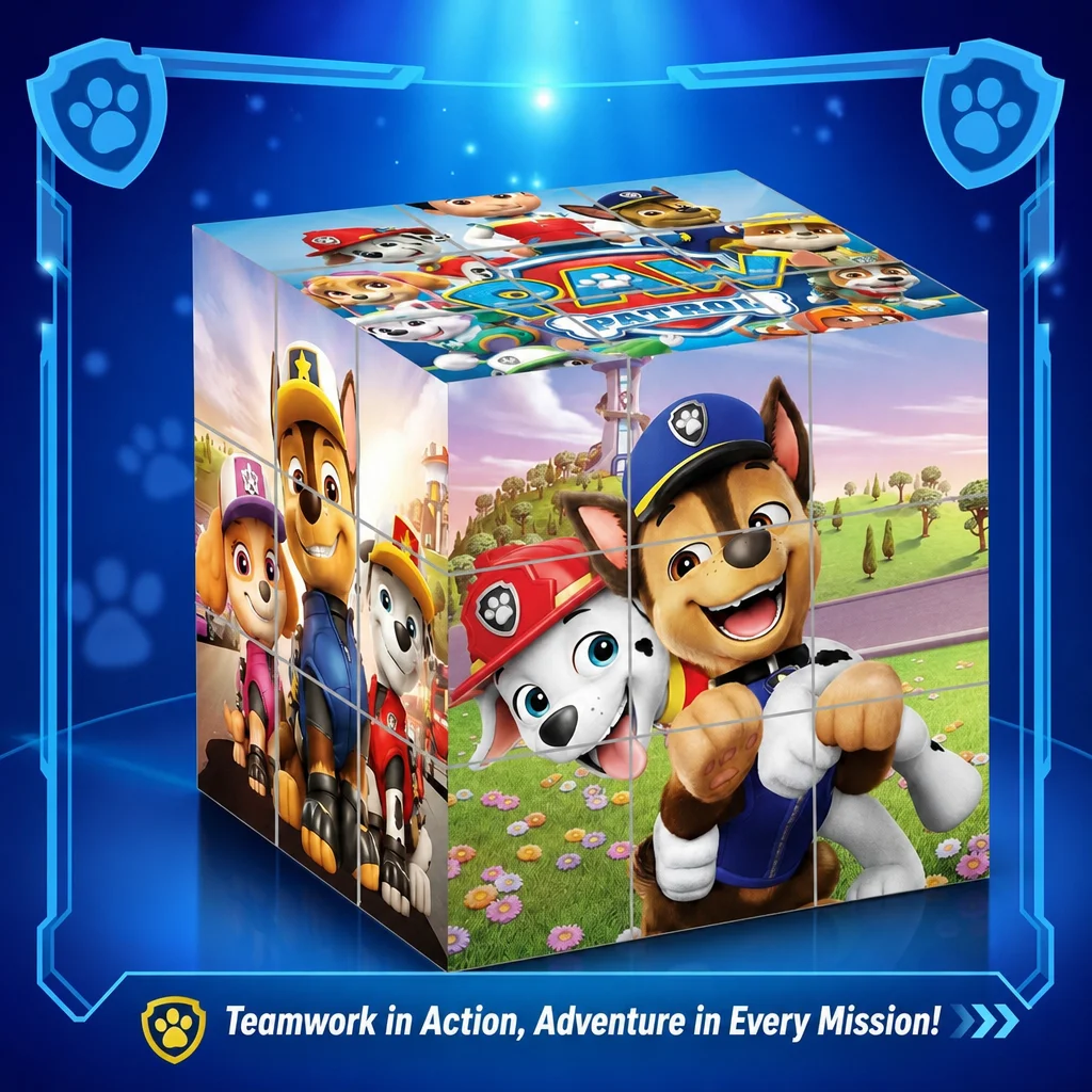 Paw Patrol 3x3 Cube Puzzle Student Creative Toy New Year High Quality Gift for Kids Brain Teaser Fast Shipping Hot Sale Discount