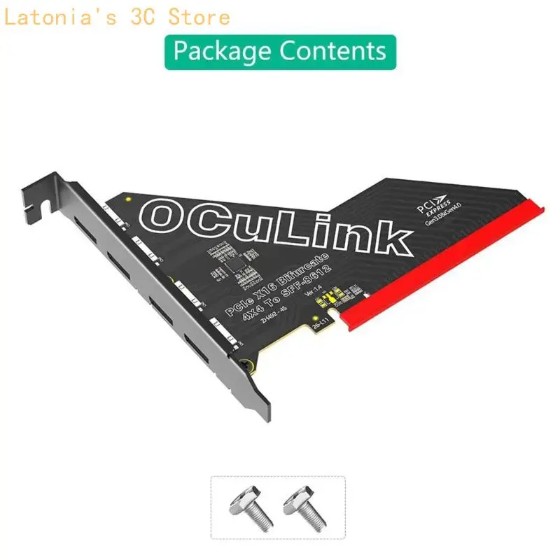 Metal Mounting Frame PCIe Expansion Card for Build Projects Format X3UB