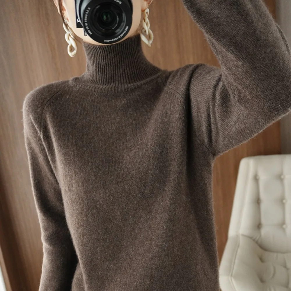 Slim Women's Sweater Warmth Sweaters Turtleneck Pullover Sweater High-quality Comfort Spring Autumn Women Sweater Clothing