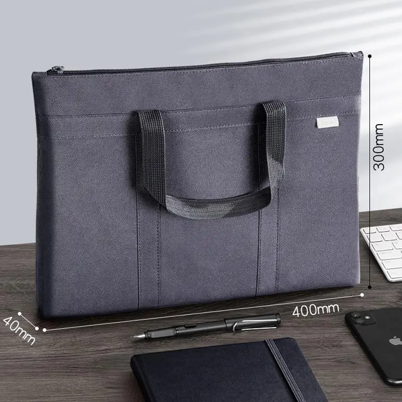 Einfache Aktentasche Büro tasche Business-Dokumenten tasche 14-Zoll-Laptop-Einkaufstasche Oxford Stoff tragbare Business-Einkaufstaschen billig