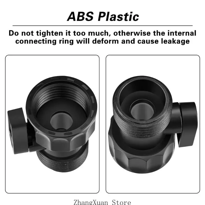 Gartenschlauch-Wasserstoppteile 12er-Pack, 3/4-Gewinde-Wasserabsperrkugelhähne 3XUF – Detail 4