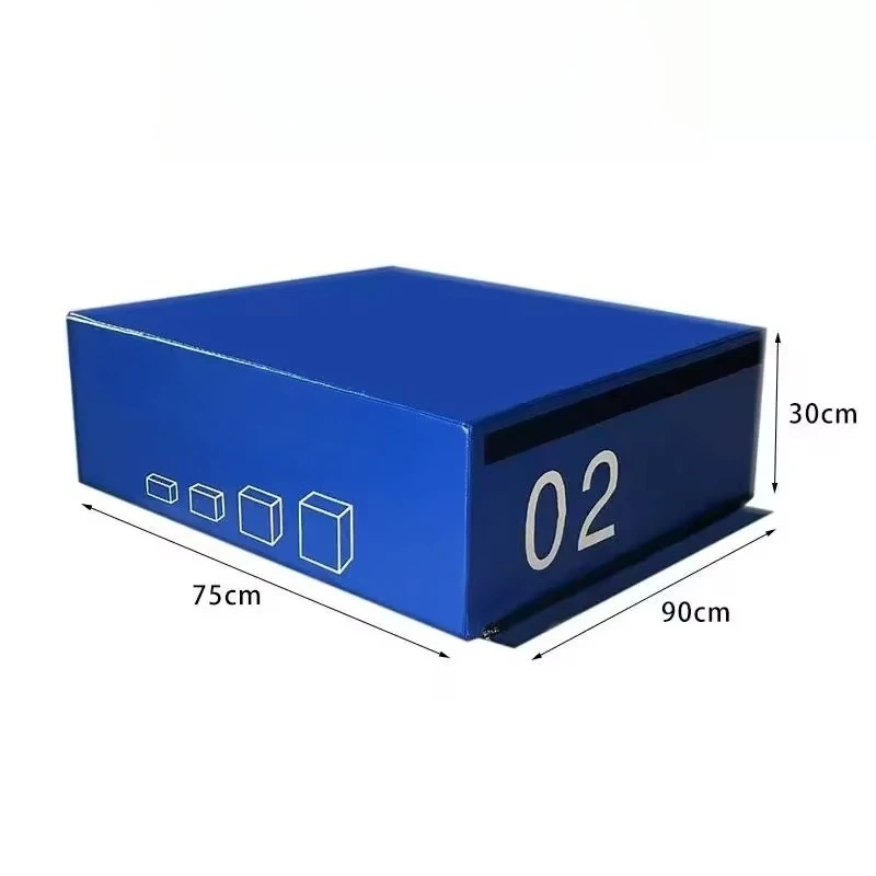 High Density 4-in-1 Soft Fitness Jump Box Height Adjustable Strength Training Stackable Jump Box Power Training Box