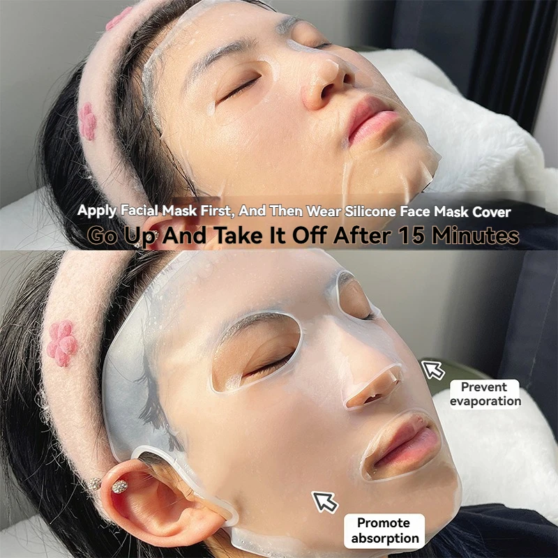 Uchwyt na maski silikonowe 3D Nawilżające maski wielokrotnego użytku Zapobiegają parowaniu Pielęgnacja skóry Uroda Maski do twarzy Narzędzie do pielęgnacji skóry