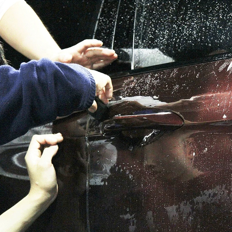 Clear Extra-Wide Car Protective Scratch-Proof Wet-Apply Tint Vinyl Wrap Film with Tools