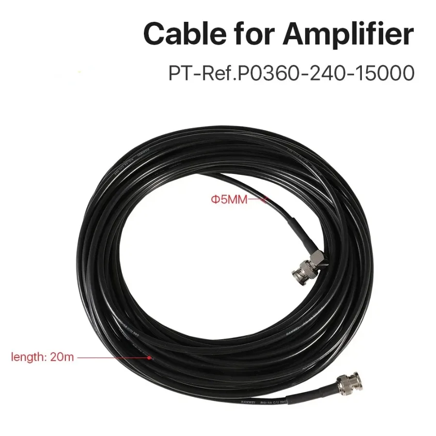 

20-метровый оптический радиочастотный кабель Р0360-240-15000, режущая головка для волоконного лазера, четырехъядерный усилитель, кабель для лазерной головки Precitec