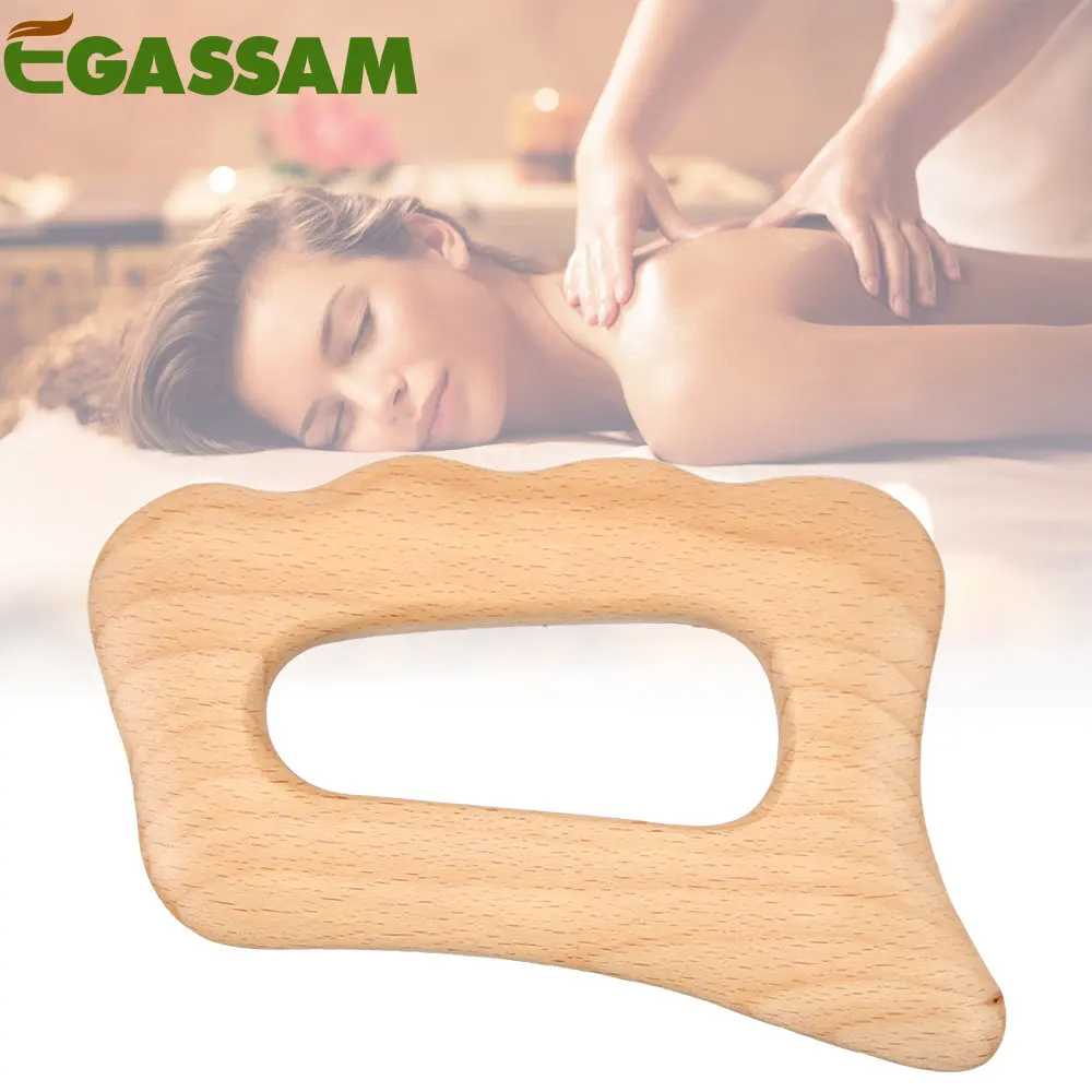 Wood Guasha Massage Scraping Tool for Soft Tissue Scraping, Massage Tool, Physical Therapy Stuff,Used for Back, Legs, Arms,Neck