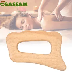 Strumento per raschiare il massaggio Guasha in legno per raschiare tessuti molli, strumento per massaggi, oggetti per terapia fisica, utilizzato per schiena, gambe, braccia, collo