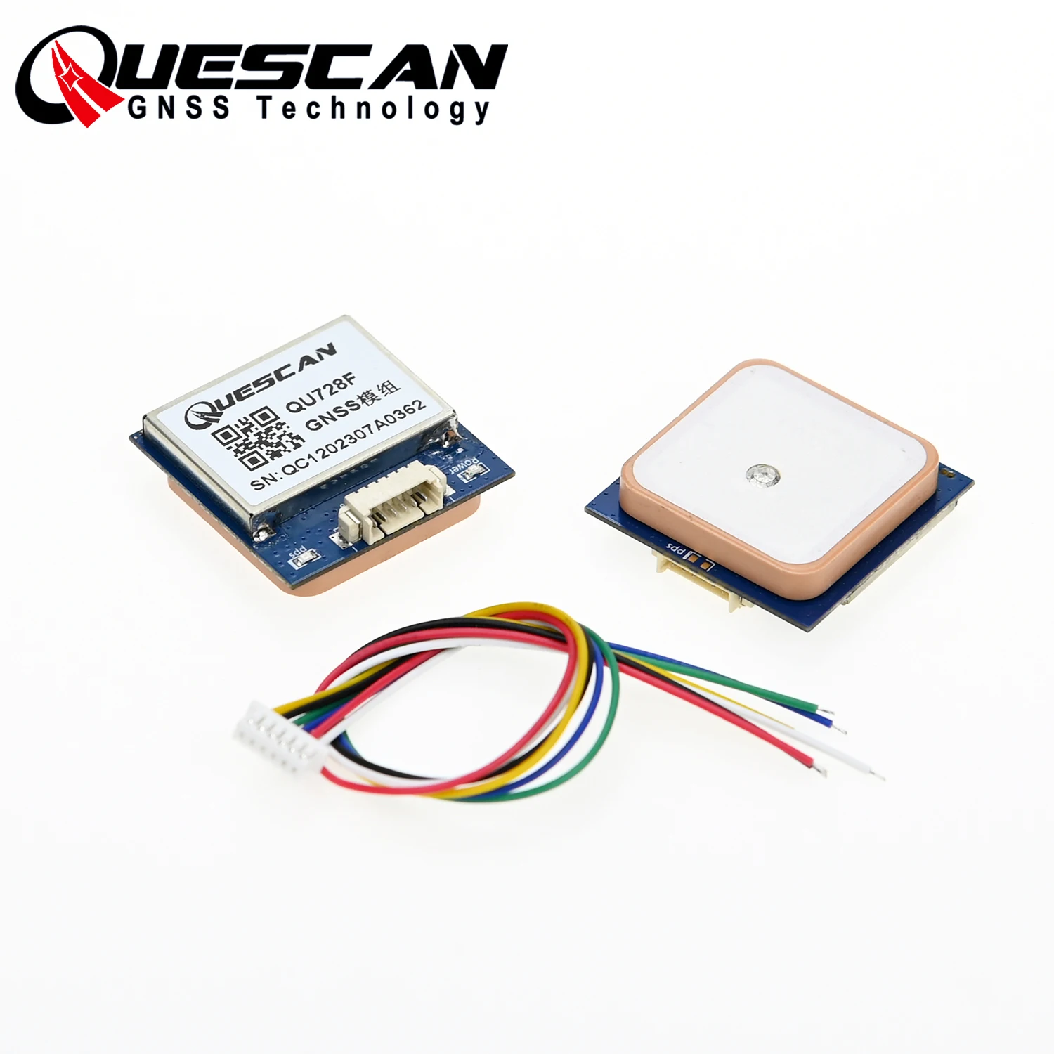 QUESCAN QU728F GNSS GPS Module for Arduino NMEA0183 Receiver GPS/GLONASS QZSS SBAS U-center Configurable,9600 Baud rate