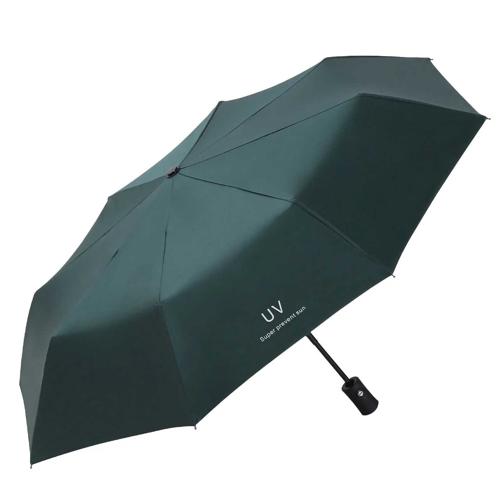 3-folding Portable Travel Auto Close Open Rain Sunny Sunscreen Anti Wind Shade Beach Durable Compact Simple Automatic Umbrella