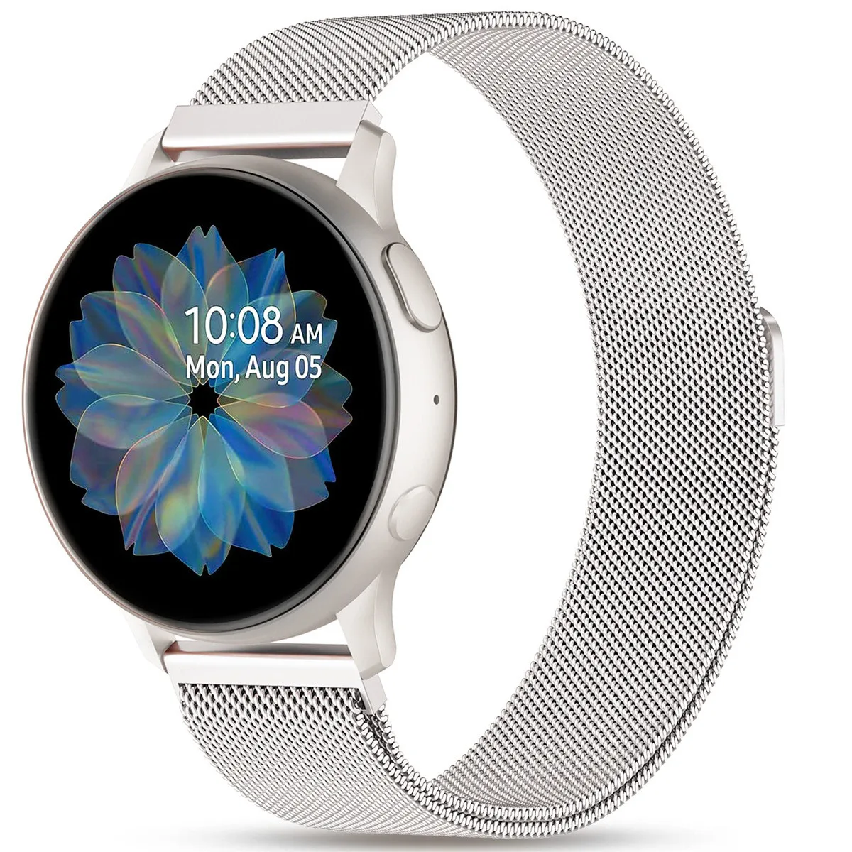 20 mm 22 mm Metallarmband für Samsung Galaxy Watch 7 6 5 4 40 44 mm/Active2/5 Pro 45 mm Milanese Loop Strap für Huawei Watch GT 46/42 mm