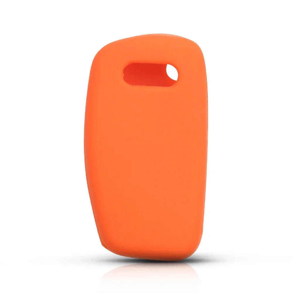 Dandkey 3 Buttons Car Silicone Key Cover Styling Case Cover Fob Shell For Audi A1 A3 Q3 Q7 R8 A6L TT Key Case Four Car Styling