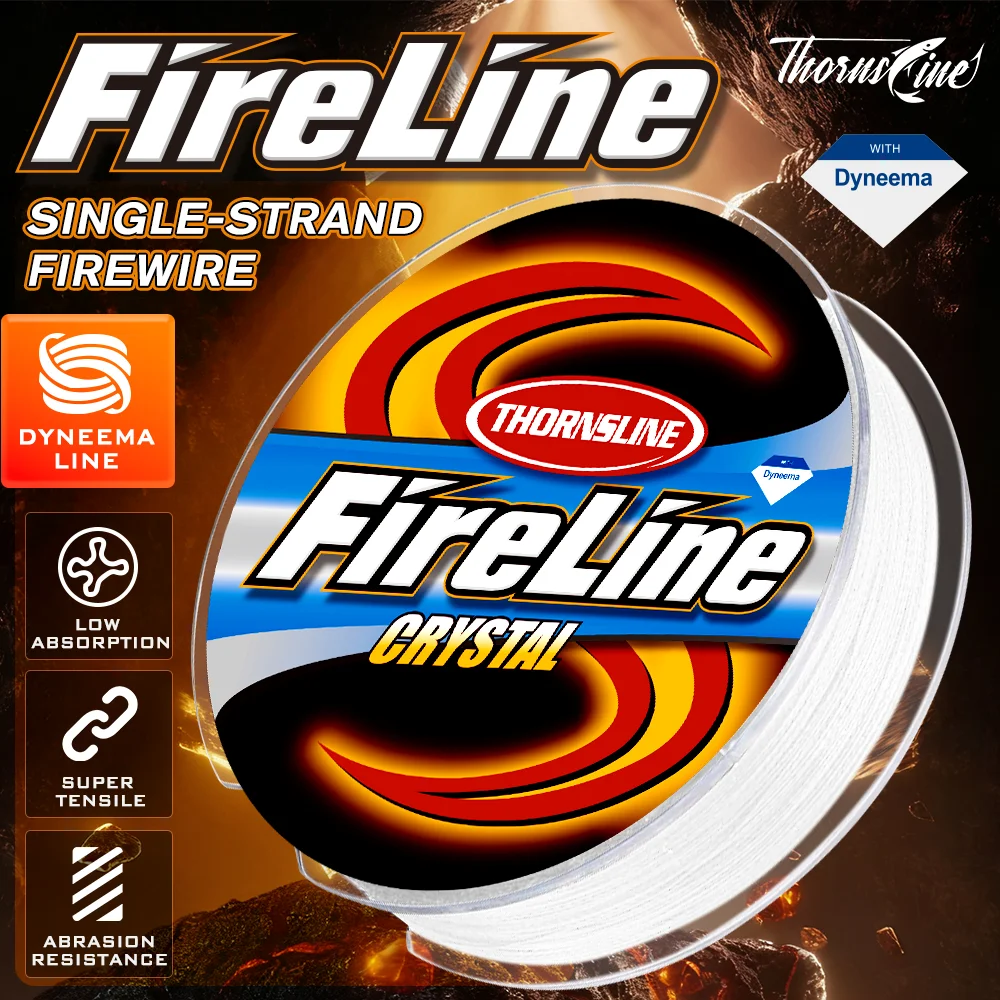 

Thornsline Fireline, микроплавкая плетеная леска, одна нить, 100 м, 200 м, 300 м, 500 м, гладкая тонкая устойчивая к истиранию леска для зимней рыбалки