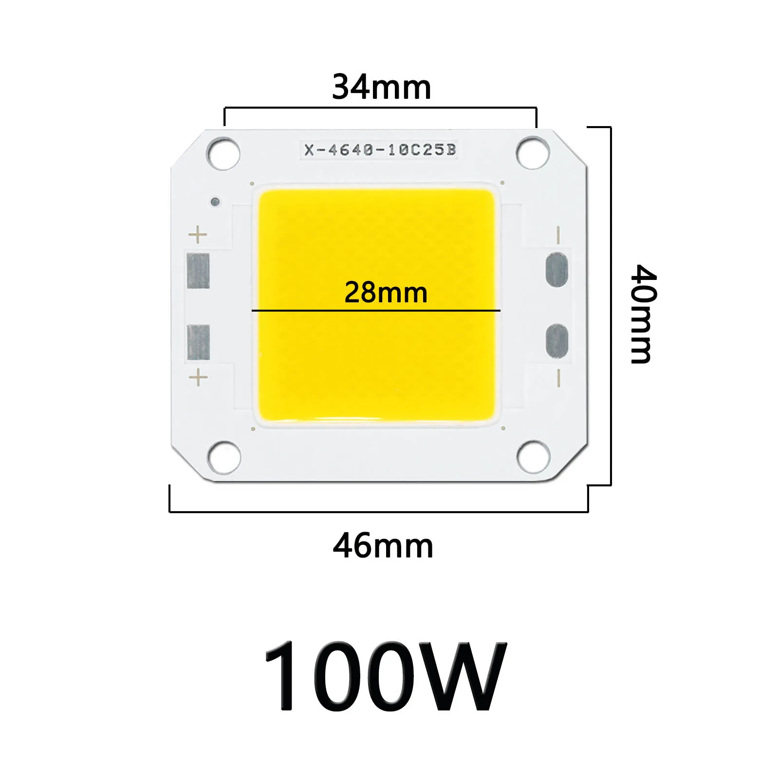 Ad alta potenza 10W 20W 30W 50W 70W 100W LED COB Chip DC27-33V diodo Bead bianco caldo faretto fai da te