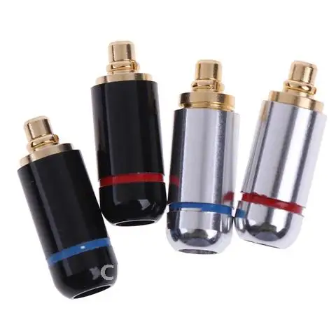 

Earphone Connector Plug For SE535 SE215 UE900 MMCX W10 W20 W30 1 Pair 3.2mm Black/Silver DIY