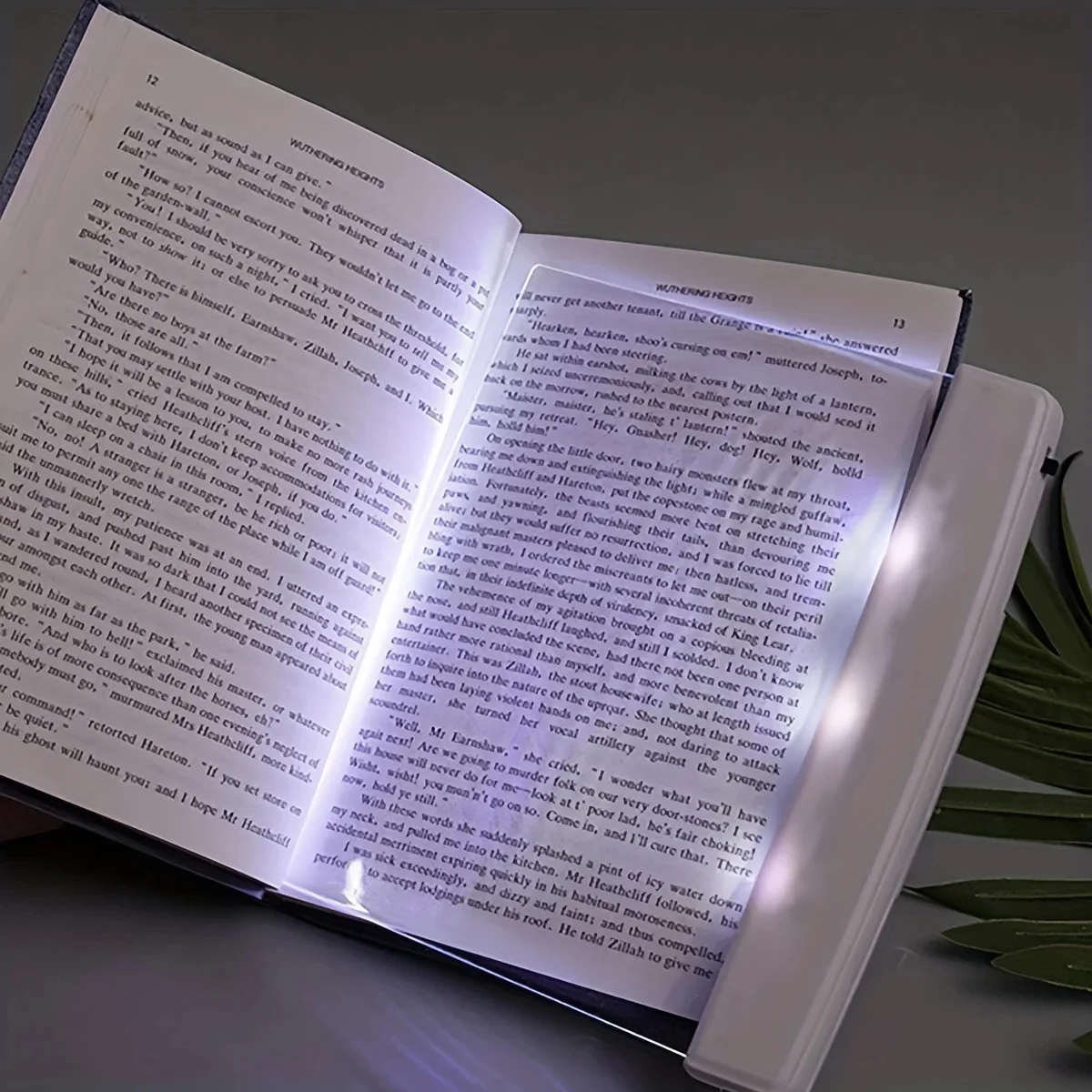 ravel Reading Lamp Book Light Rechargeable Clear LED Flat Reading Light Dimmable Panel Plate Lamp 3 Colors Timer Full Page Light