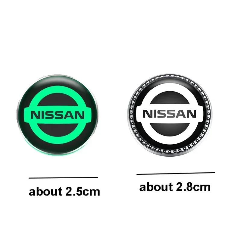 Car Ignition Button Luminous Cover Decorative Ring Sticker for Nissan Qashaqai Sylphy Juke Leaf Note Titan Altima Xterra Sentra