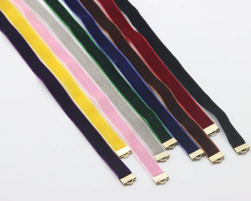 

33*1CM Vintage Velvet Velvet Strap Accessories Multi-color DIY Jewelry Making Velvet Female Clavicle Chain Necklace Accessories