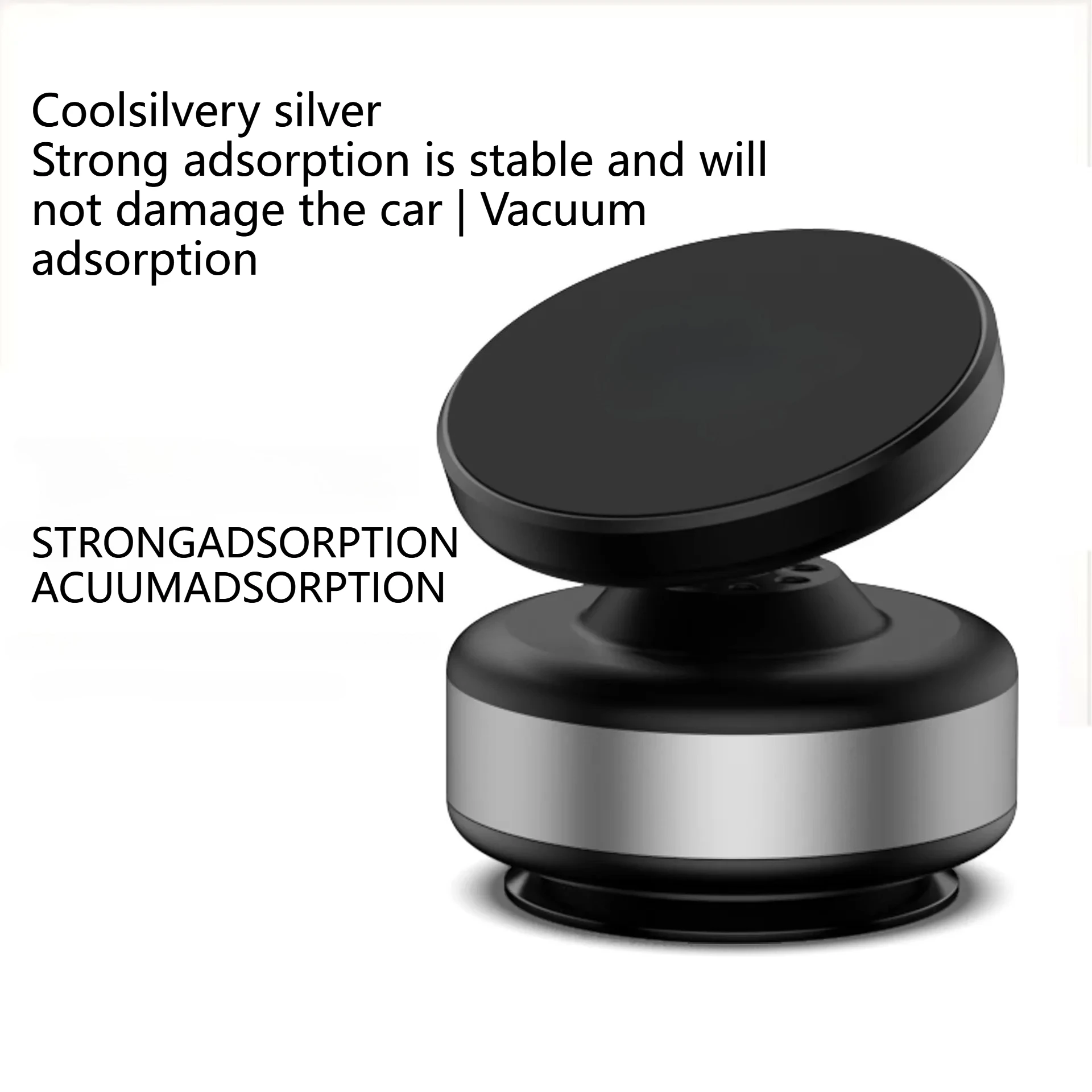 

X11 Легкий 360° ° Вращающийся магнитный автомобильный держатель для телефона, двустороннее вакуумное присоске для смартфонов с диагональю 4,7 дюйма и выше