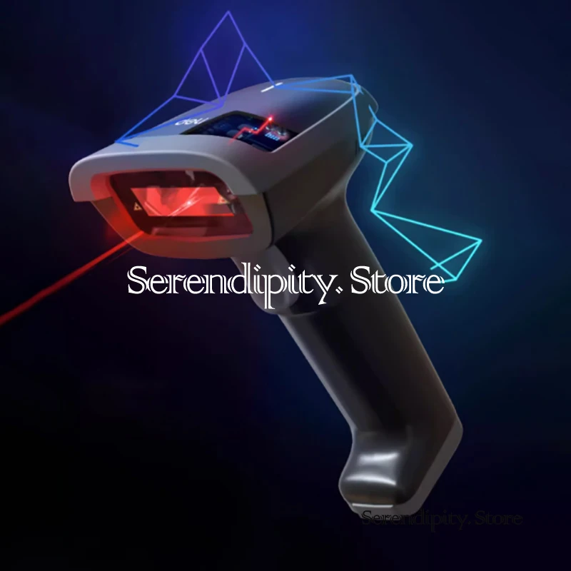 Wireless Scanning Gun QR Code Logistics Order Inbound Outbound Barcode Scanner Supermarket Cashier Warehouse Barcode Scanner