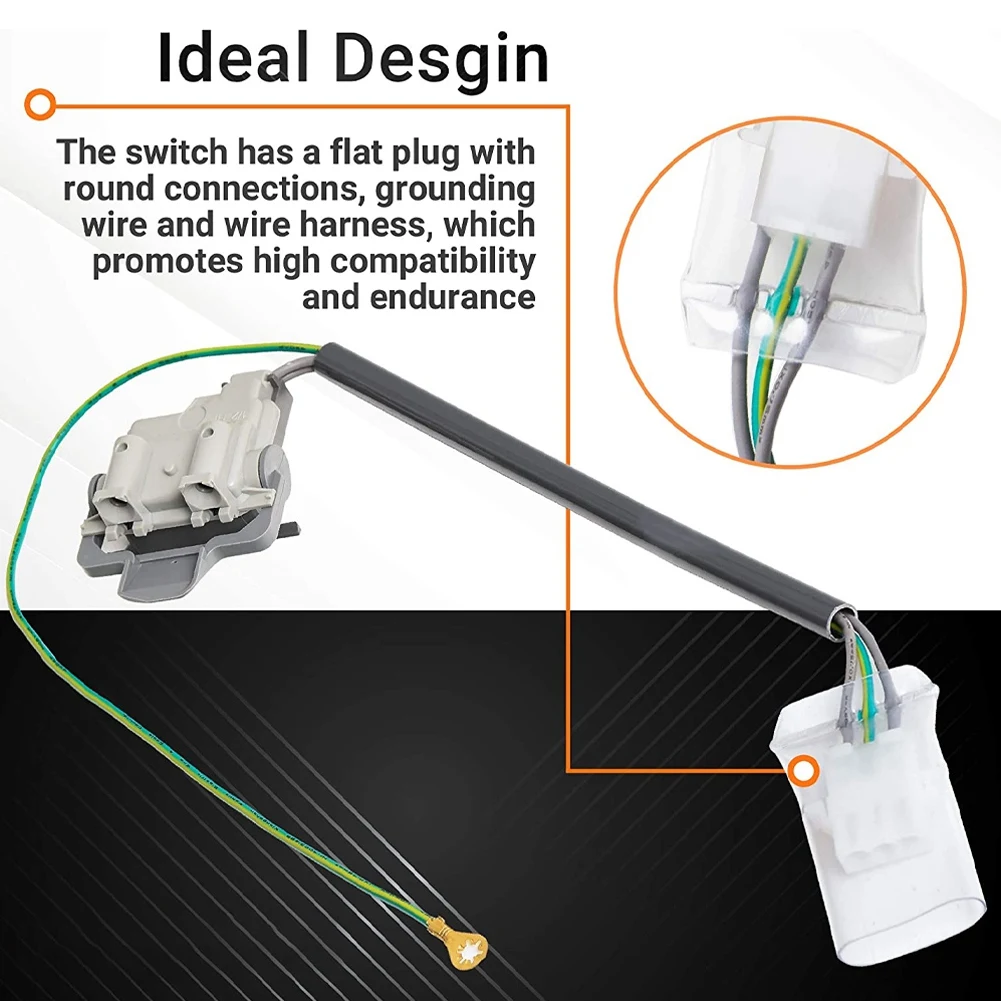 3355806 와셔 뚜껑 스위치 교체 부품, 월풀 & Kenmore 와셔에 적합, WP3355806VP PS11741201