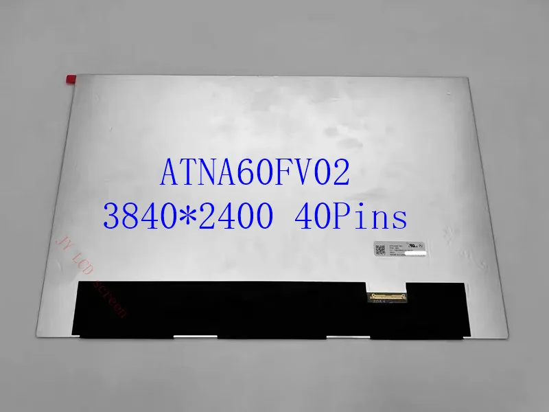 16 inch ATNA60FV02 3840*2400 EDP 40 Pins Laptop LCD screen For hp Pavilion 16-af OLED Display Screen Panel Non-touch 60hz