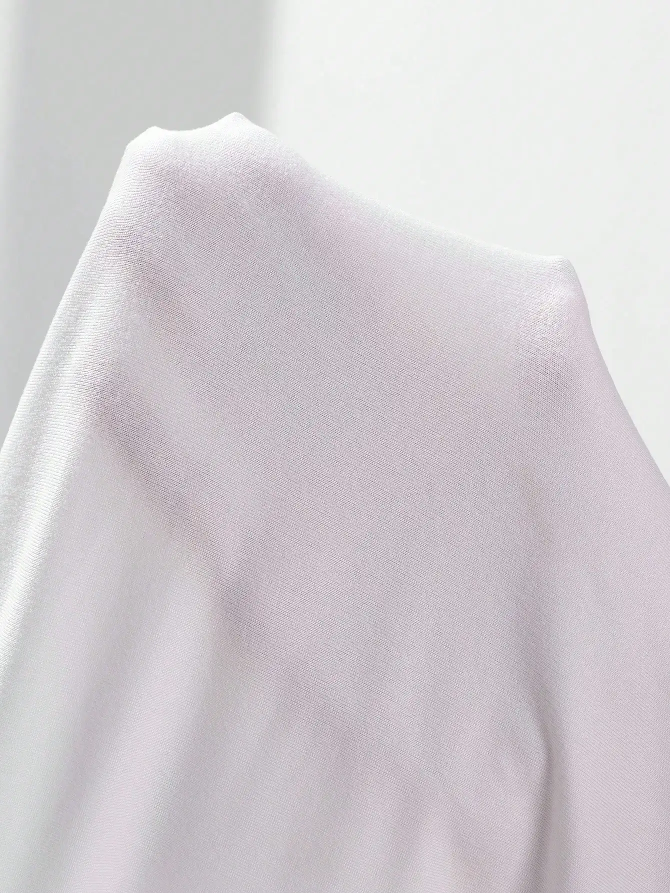 Minimalistisches Crop-Top mit quadratischem Ausschnitt und langen Ärmeln für Damen, weich, dehnbar, schmal geschnitten, gerafft, einfarbig, schlicht, elegant, zum Schichten, figurbetont, für den Alltag und die Straße – Detail 12