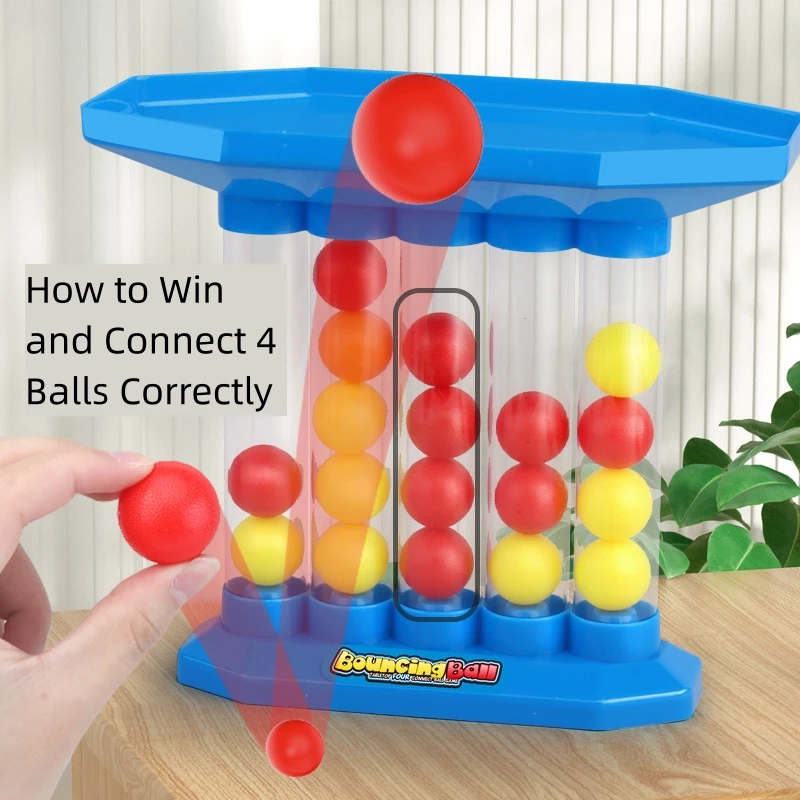 Bouncing Balls Board Game Desktop Toys Parent-Child Interactive Throwing Ball Toys for Kids Family Party Desktop Bouncing