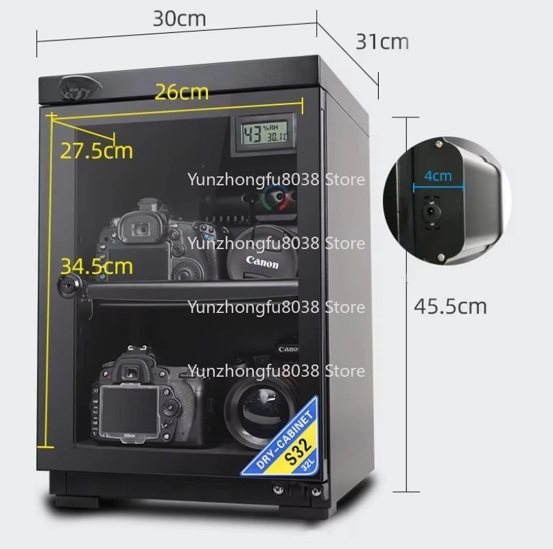 DC-30L EDC-30L Electronic Dry Cabinet Camera Dehumidification Storage Box for Optimal Preservation