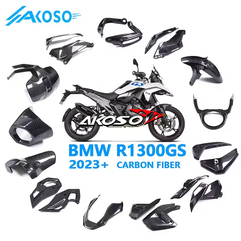 100% Real Dry Carbon Fiber Motorcycle Parts Accessories Fairings For BMW R1300GS 2023 2024+  Full Set