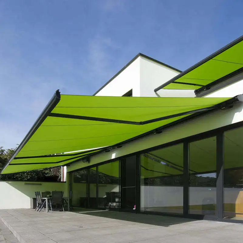 Picture 4: Customized Electric Full Cassette Awning Outdoor Motorized Retractable Awning with Folding Arms Entrance Rainproof Canopy