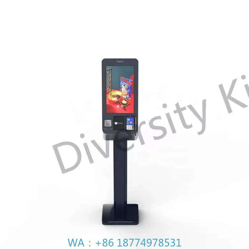 

Бесштоковый POS с сенсорным экраном, сканером QR-кода и термопринтером, самостоятельный киоск для заказа в ресторане