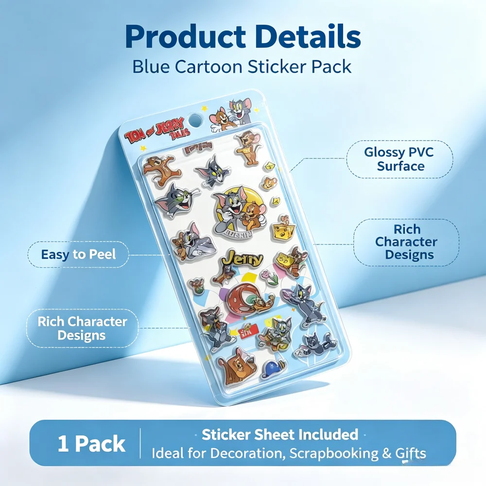 Tom and Jerry 3D Bubble Sticke - Laptop Accessories Kids 评论和价格
