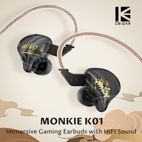 KBEAR MONKIE K01 wukong HIFI Sound in ear Earphones Wired  Immersive Gaming Earbuds