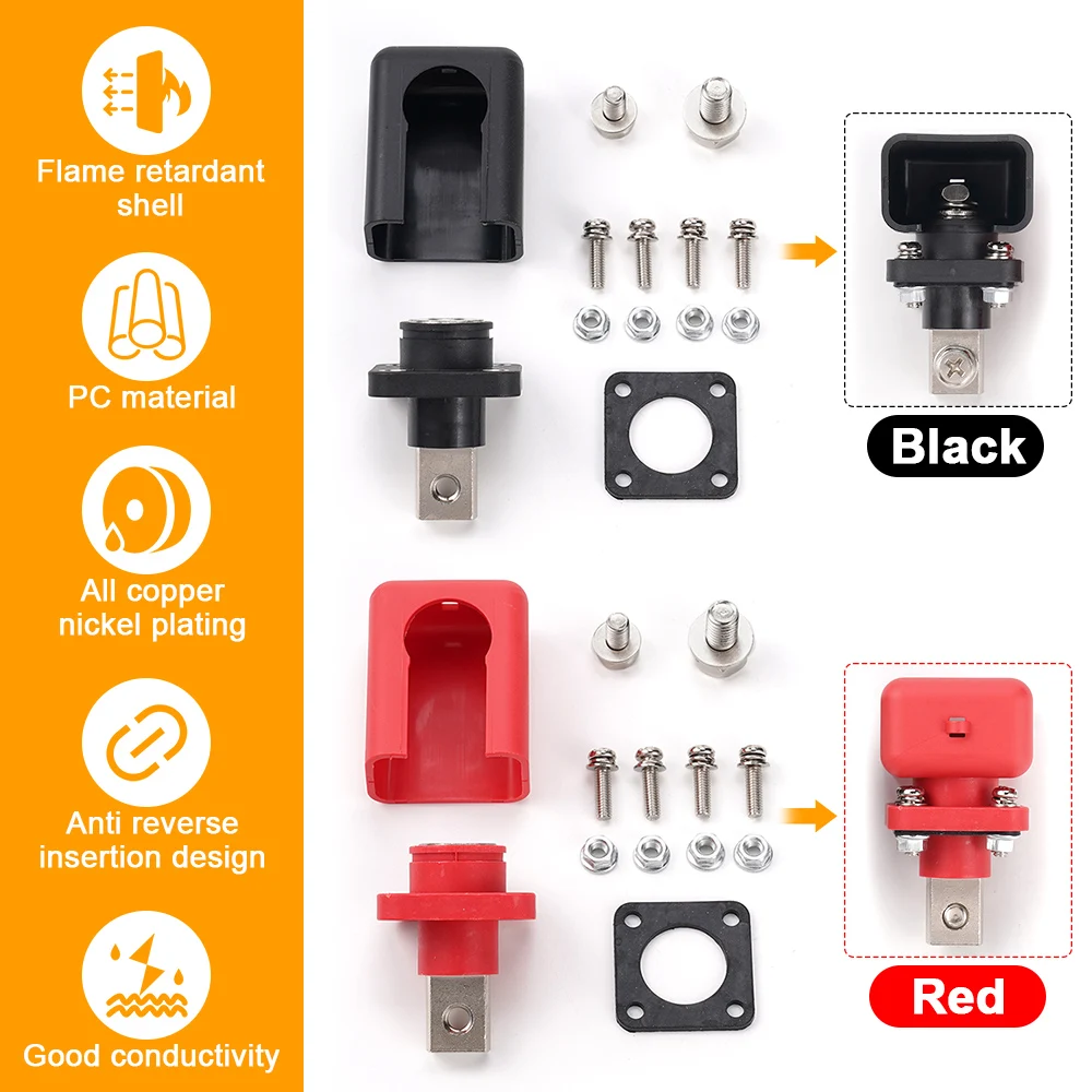 All-Copper Connectors Terminal Post Electrical Supplies Energy Storage Terminal Battery Connector Adaptor Inverter Connector