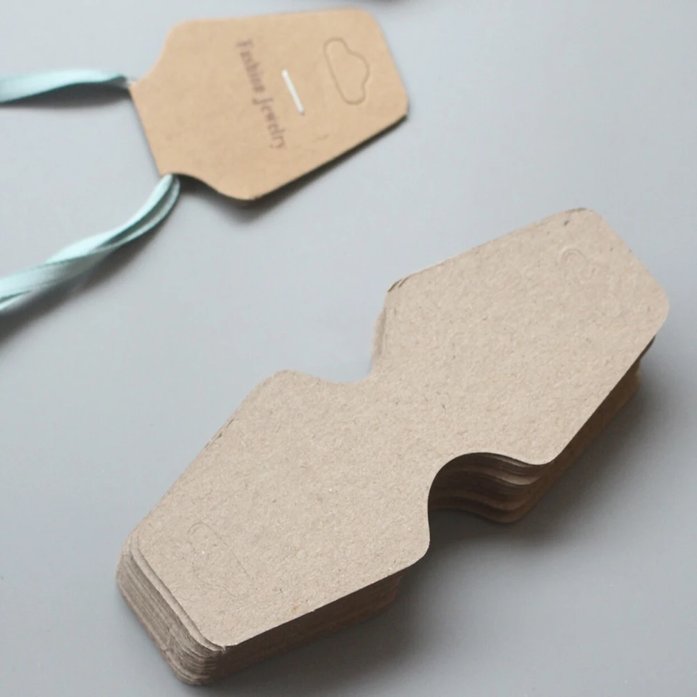 

100Pcs Kraft Paper Tags Multi Purpose Kraft Gift Tags for Wedding Favors Gift Packing Handmade Crafts Labels Name Price Labels
