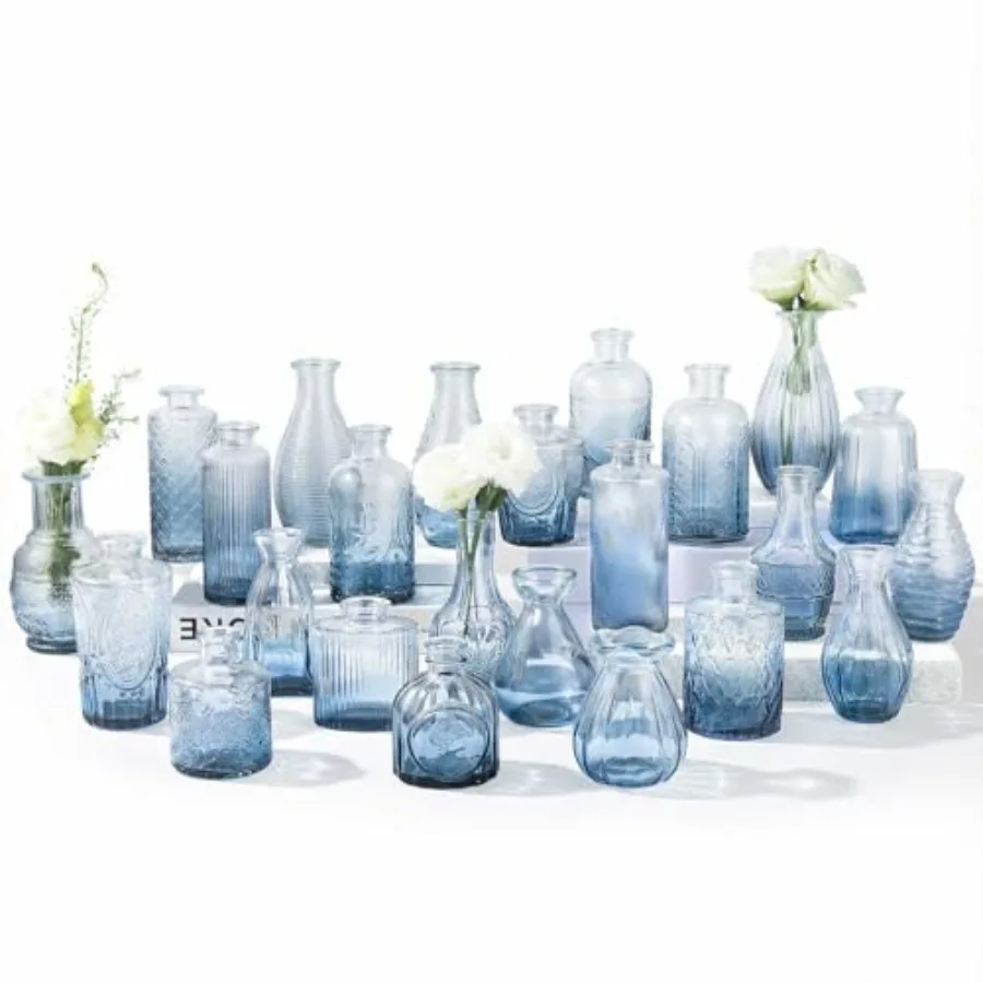 

24 Pack Bud Vase in Bulk - Flower Vases for Wedding Decorations, Glass Vase for Table Decorations, Small Vase for Home, Mother'