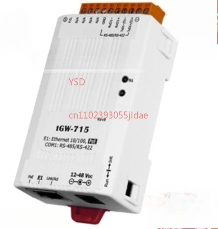 لبوابة tGW-715 Micro Modbus (TCP إلى RTU/ASCII، مدعومة PoE، منفذ واحد RS-422/485)