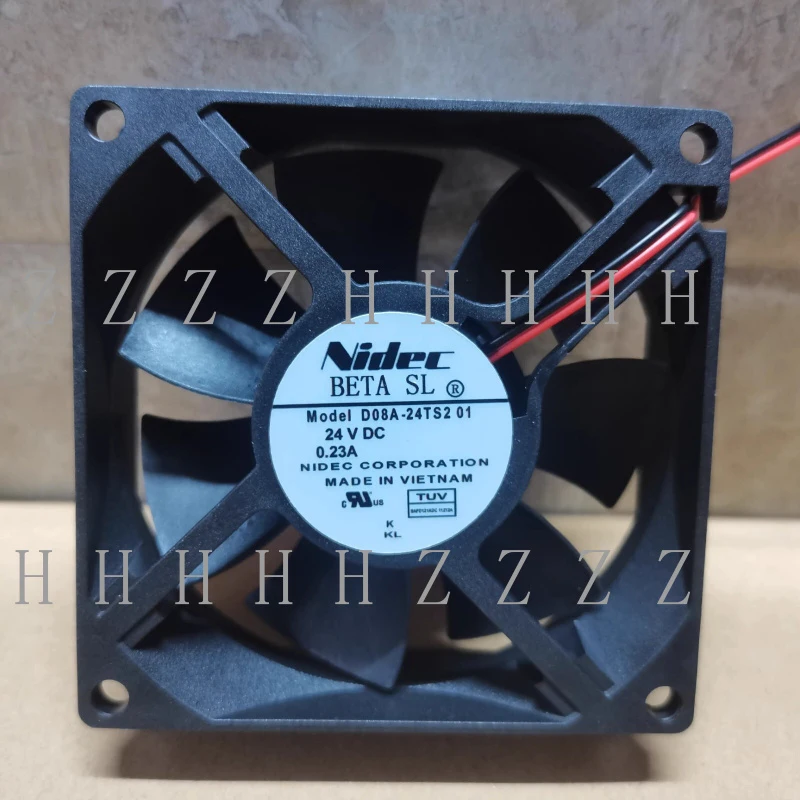 

Вентилятор охлаждения инвертора Z NIDEC D08A-24TS2 01 8025 DC24V 0.23A 8CM, 2-проводной