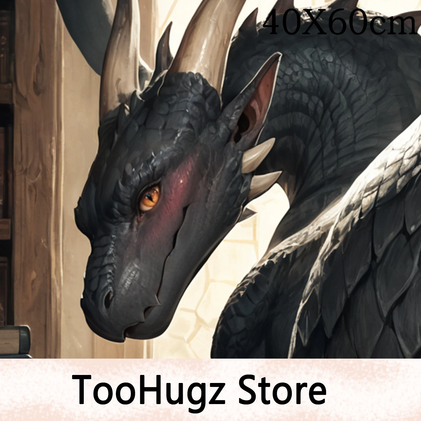Dragon Furry Anime Animal Pillow Cover Anthropomorphic Cartoon Character 40x60cm Sofa Bedding