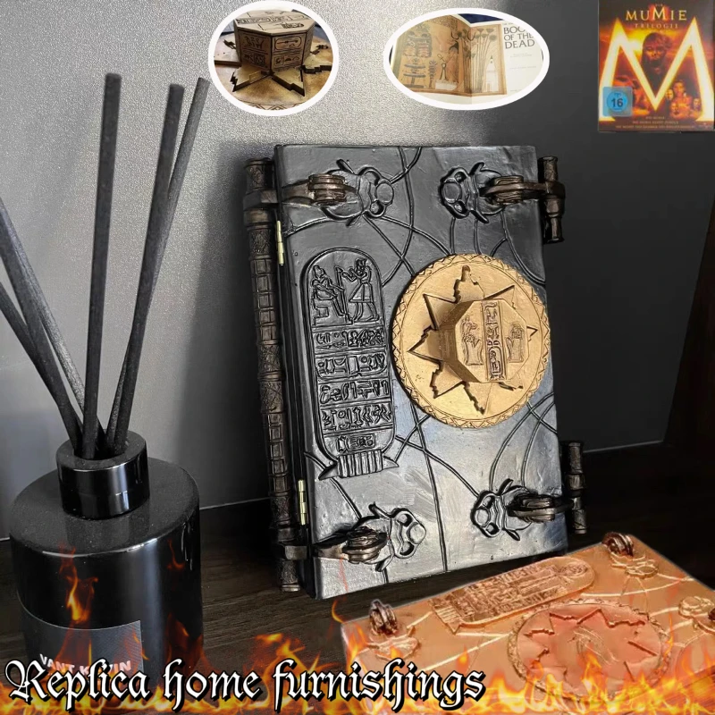 Book of Hamunaptra The Mummy Prop Replicas of The Dead Book Home Decoration Gift Easter Can Be Opened Box Home  Desktop Decor