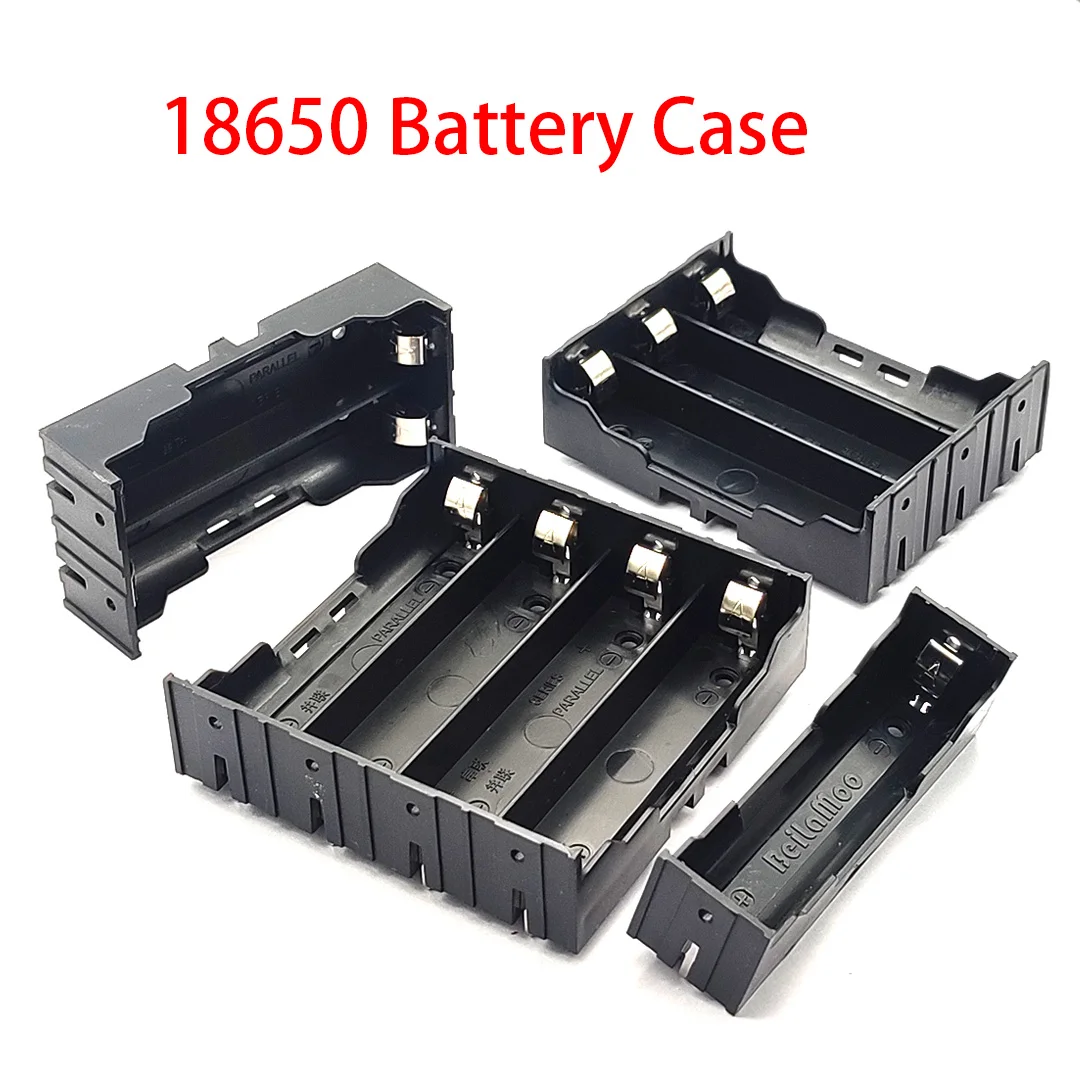 New DIY ABS 18650 Power Bank Cases 1X 2X 3X 4X 18650 Battery Holder Storage Box Case 1 2 3 4 Slot Batteries Container Hard Pin