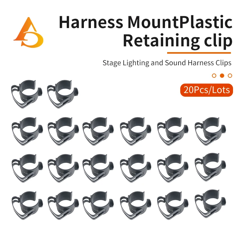 20pcs/lot Wire Clips Stage Lighting  Truss Aluminum Frame Harness Card Audio Line Array Harness Clips Dj Lighting Wiring Clips