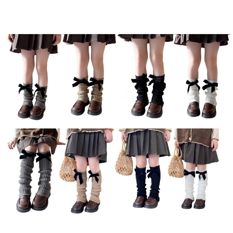 

Kids Leg Warmers Japanese Knee High Socks Breathable Tights Warm Leggings P31B