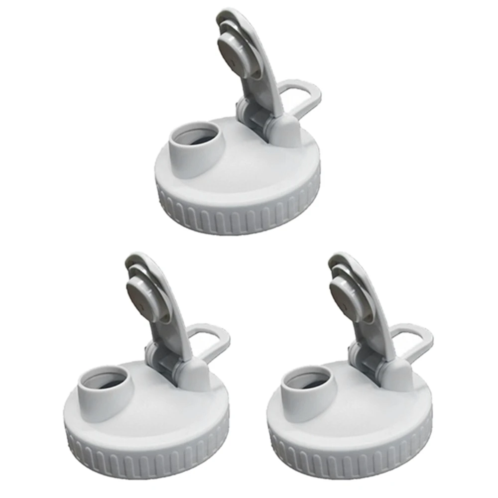 Jar Lid, 3 Pieces of Leak-Proof Flip-Top Lid Suitable for Wide Mouth Jar (Jar Not Included)