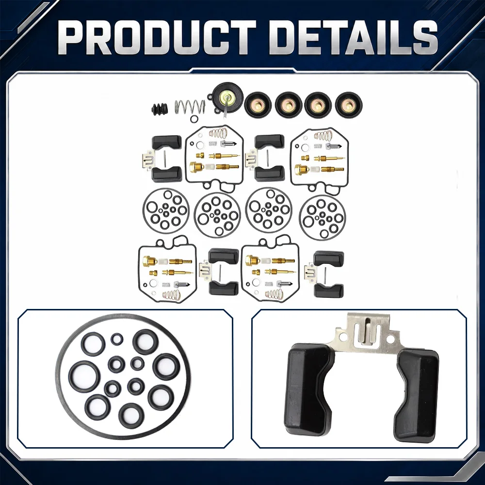 4Sets Motorcycle Carburetor Rebuild Kit For Honda Gold Wing Interstate Aspencade 1983 Durable accessories