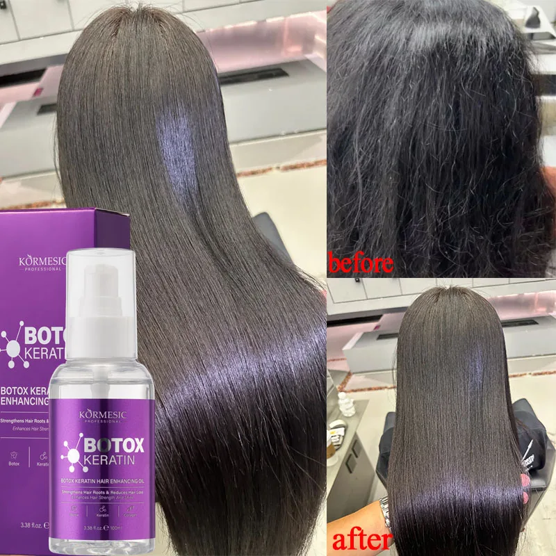

Magic Keratin Hair Enhancing Oil Fast Restore Hair Soft Smooth Shiny Deep Moisturizer Frizzy Dry Scalp Korean Hair Care Products