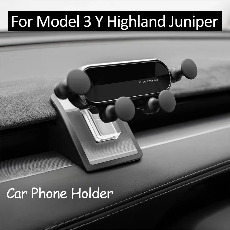 

Держатель для телефона в автомобиль Tesla New Model 3 Y Highland Juniper, гравитационный кронштейн, подставка для навигации, крепление для мобильного телефона