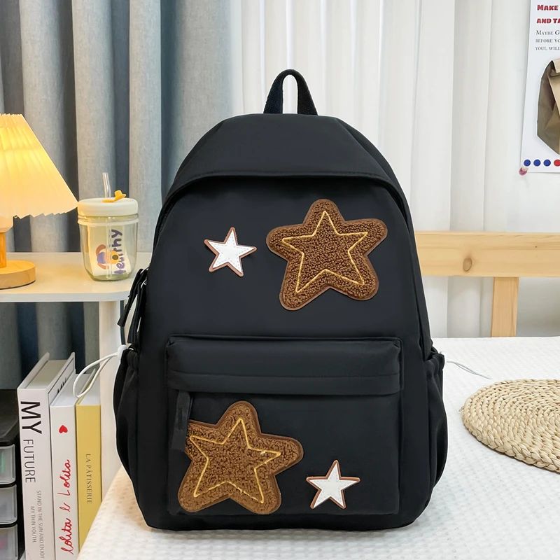 Sac à dos d'ordinateur élégant, sac de jour décontracté pour collège et école, sac pour adolescents, grande capacité, sangle réglable, cartable