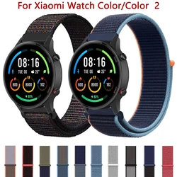 22 mm nylonowy pasek z pętlą do zegarka Xiaomi MI Kolorowy pasek do smartwatcha do Xiaomi Mi S1 Active Pro Sportowa bransoletka na rękę Correa Belt